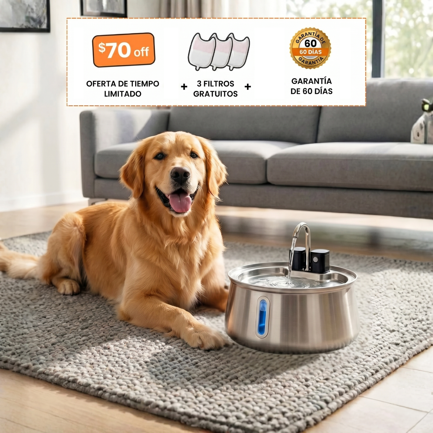 HydroPaw™ Fuente Inteligente para Mascotas [Agua Siempre Fresca]