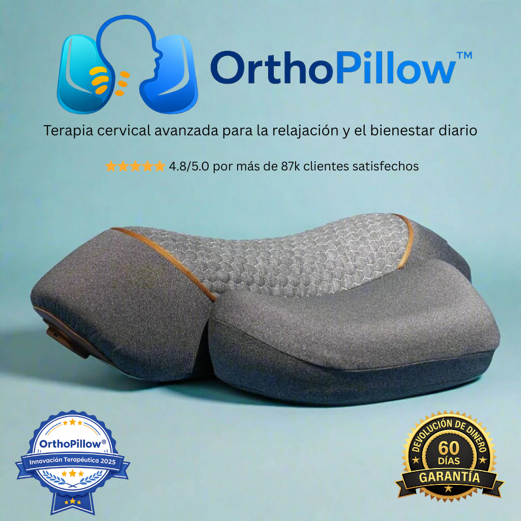 OrthoPillow™ Almohada Cervical 3 en 1 [Alivio Inmediato del Dolor]