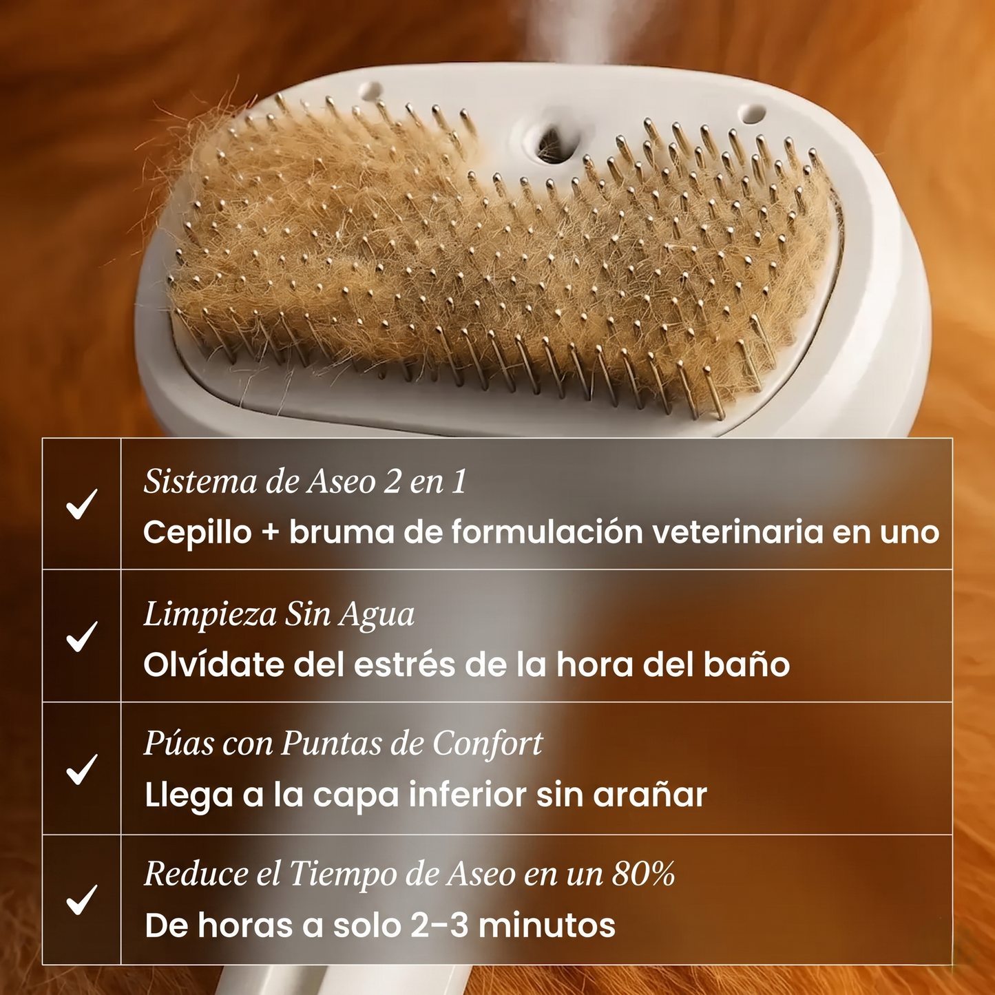 SoftFur™ Cepillo Spa Premium [Menos Pelo en Casa]