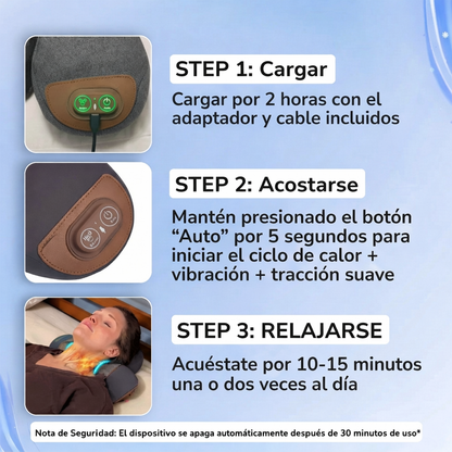 OrthoPillow™ Almohada Cervical 3 en 1 [Alivio Inmediato del Dolor]