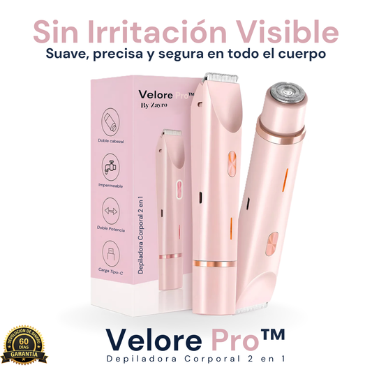 Velore Pro™ Depiladora Corporal 2 en 1 [Resultado Perfecto]